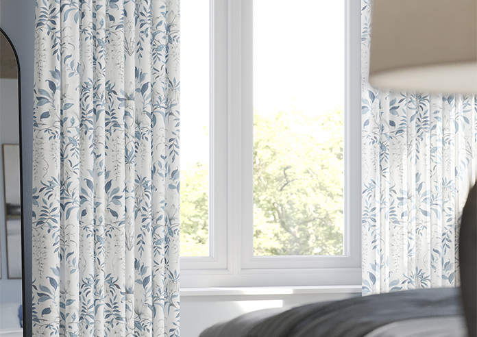Laura Ashley Parterre, Off White/Seaspray - Made to Measure Curtains - Image 5